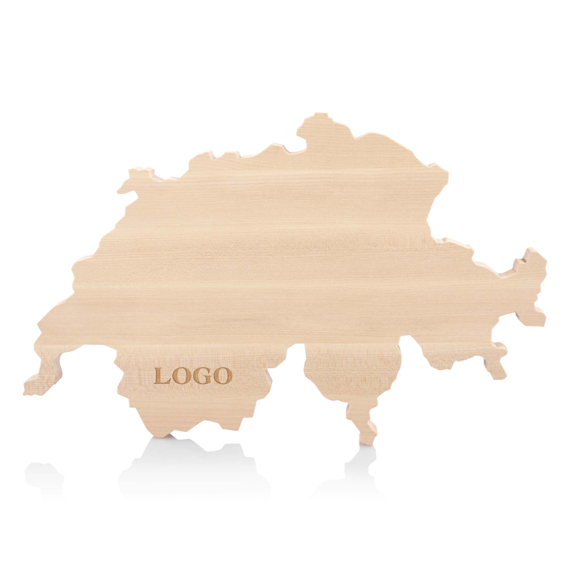 Schneidebrett Schweiz Ahorn massiv Swiss Made, 390x249x20mm
