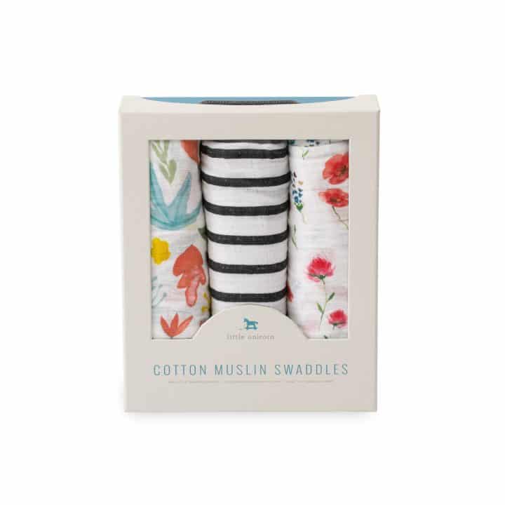 Cotton Muslin Swaddle 3 Pack - Wild Mums