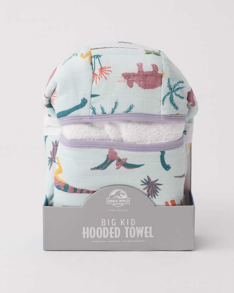 Big Kid Hooded Towel -  Embroidosaurus