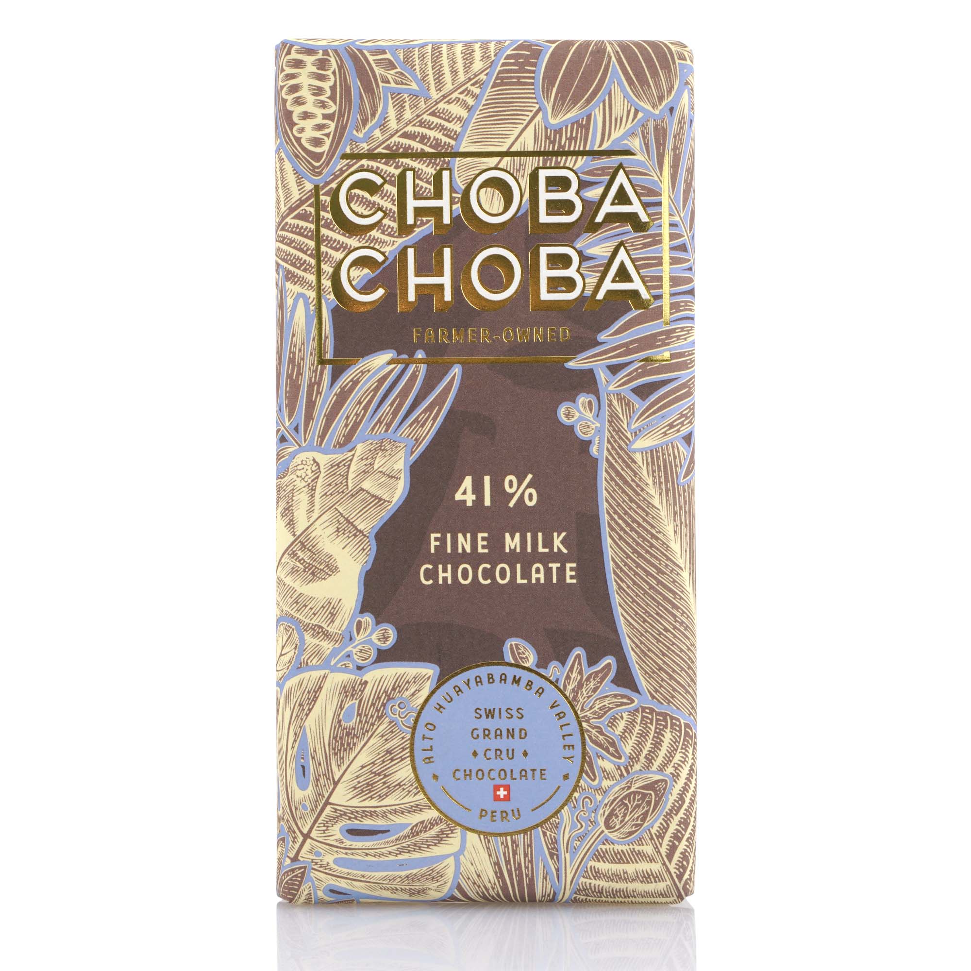 Choba Choba Schokoladen Tafel, Fine Milk 41% Bio, 91g