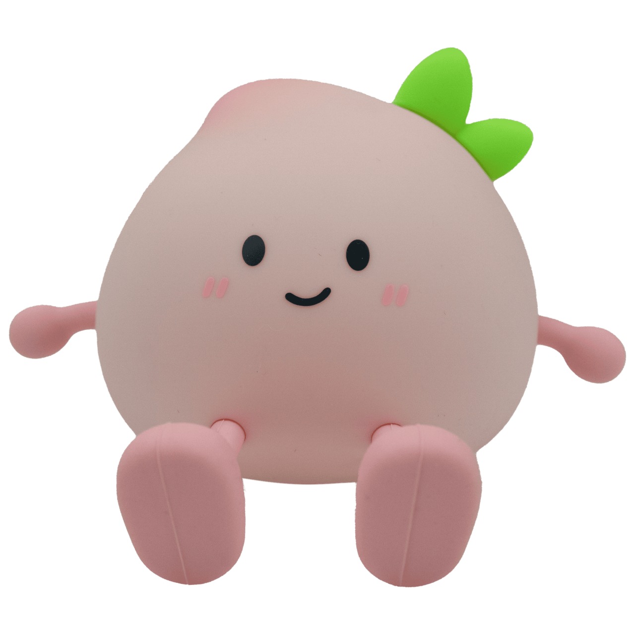 Plüsch, Spielzeug, fidget toy, soft figure, pink, rundkörper, grüne blätter
