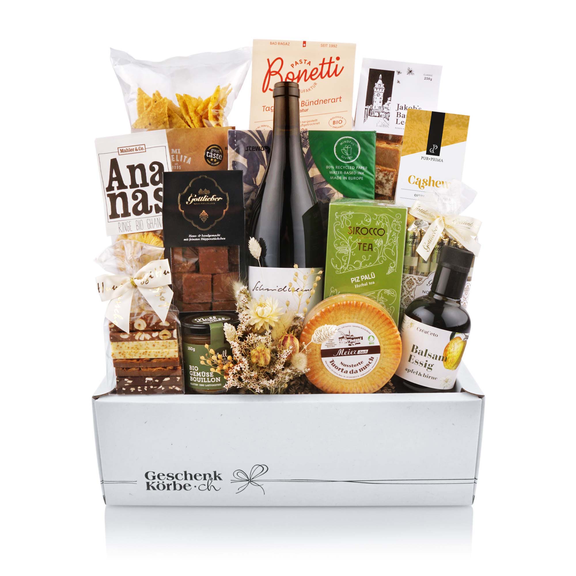 Geschenkkorb "Piz Palü" Alkohol, Bier, Getränk, Flasche, Schnaps