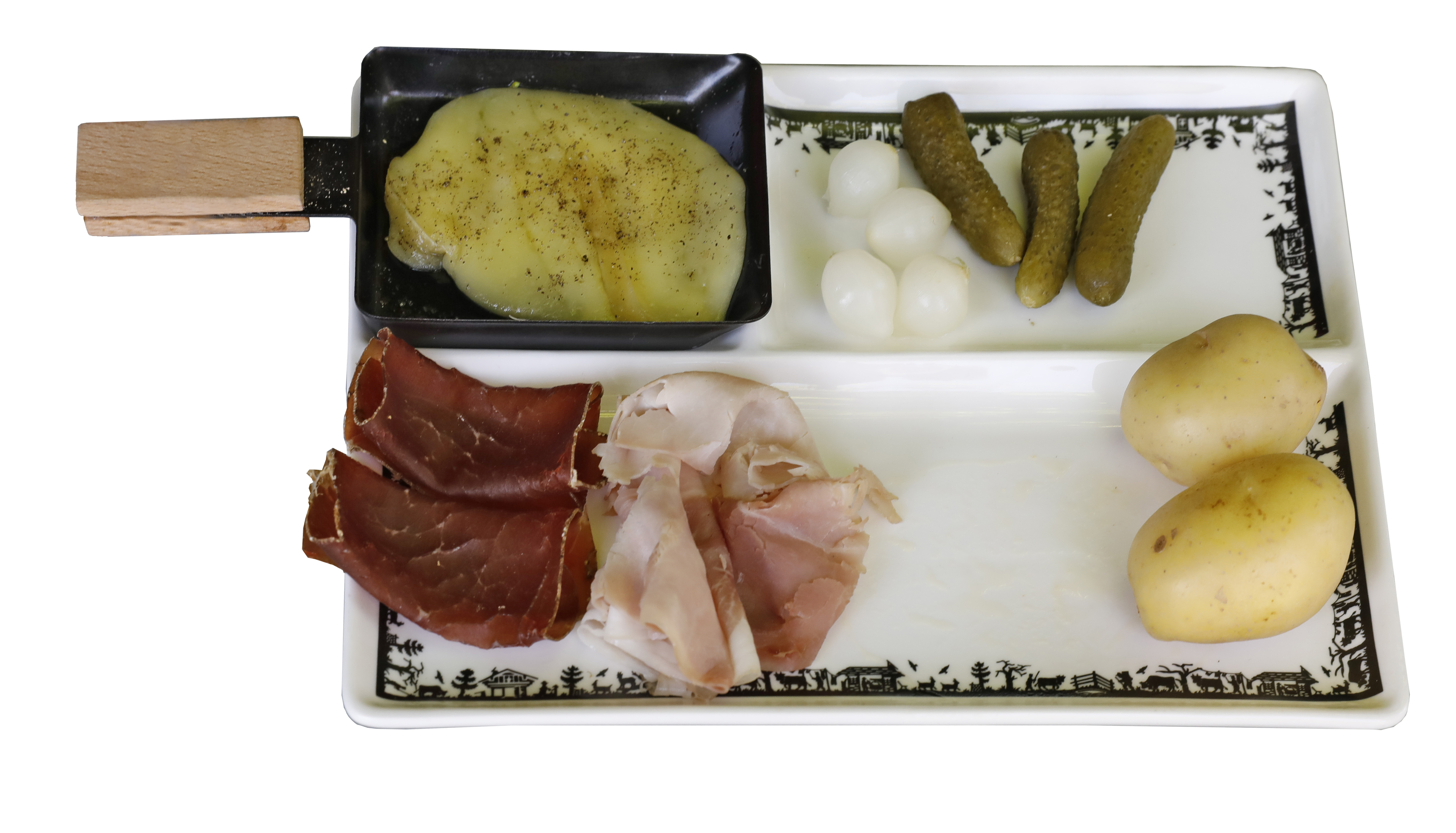 Alpes Racletteteller 2er Set 26X20 cm