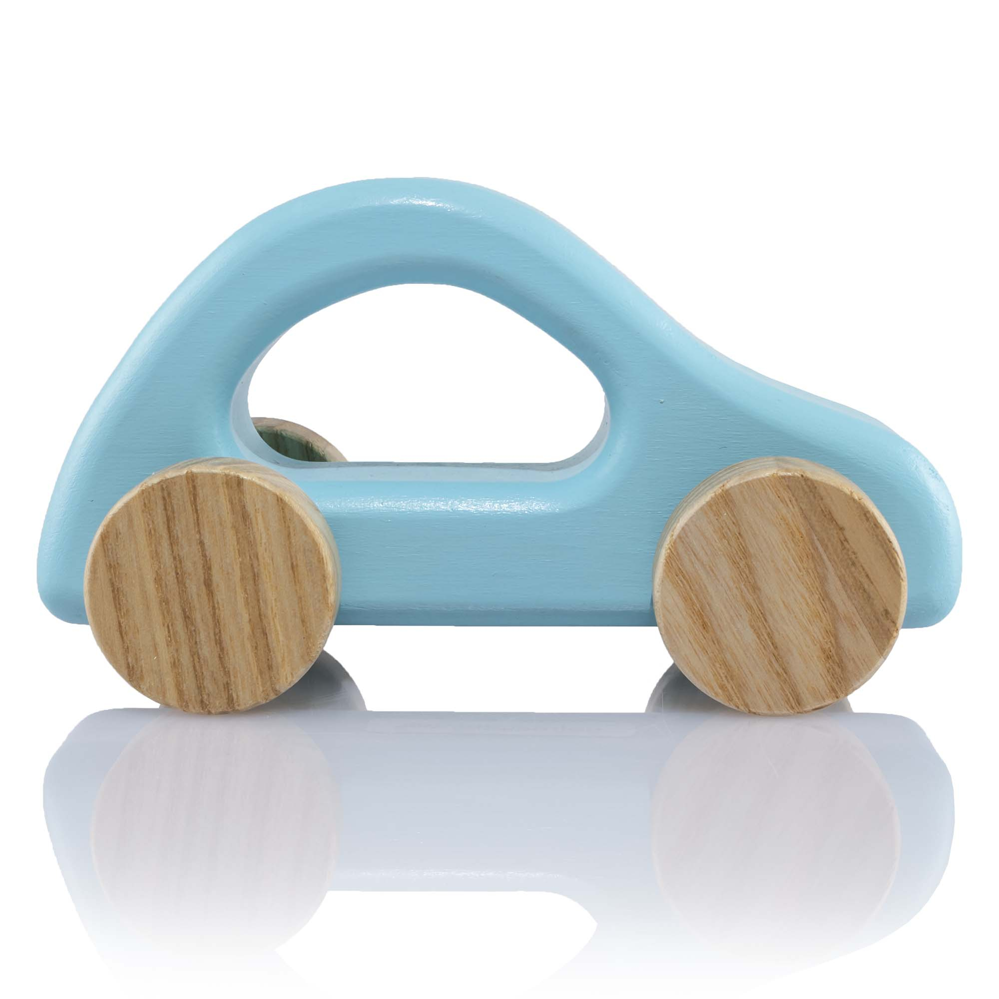 Holzspielzeug "Auto pastellblau"