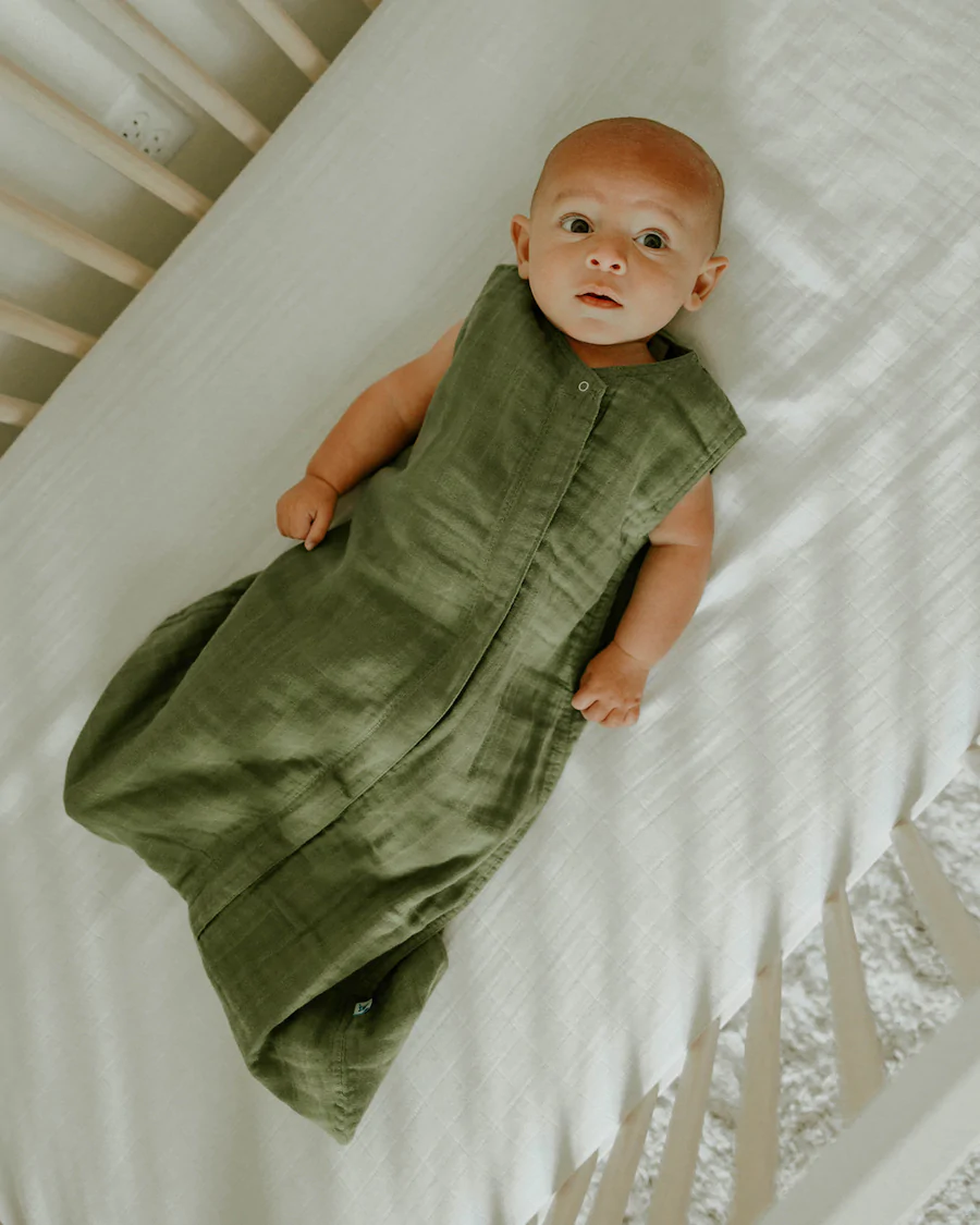 Cotton Muslin Sleep Bag Medium - Fern