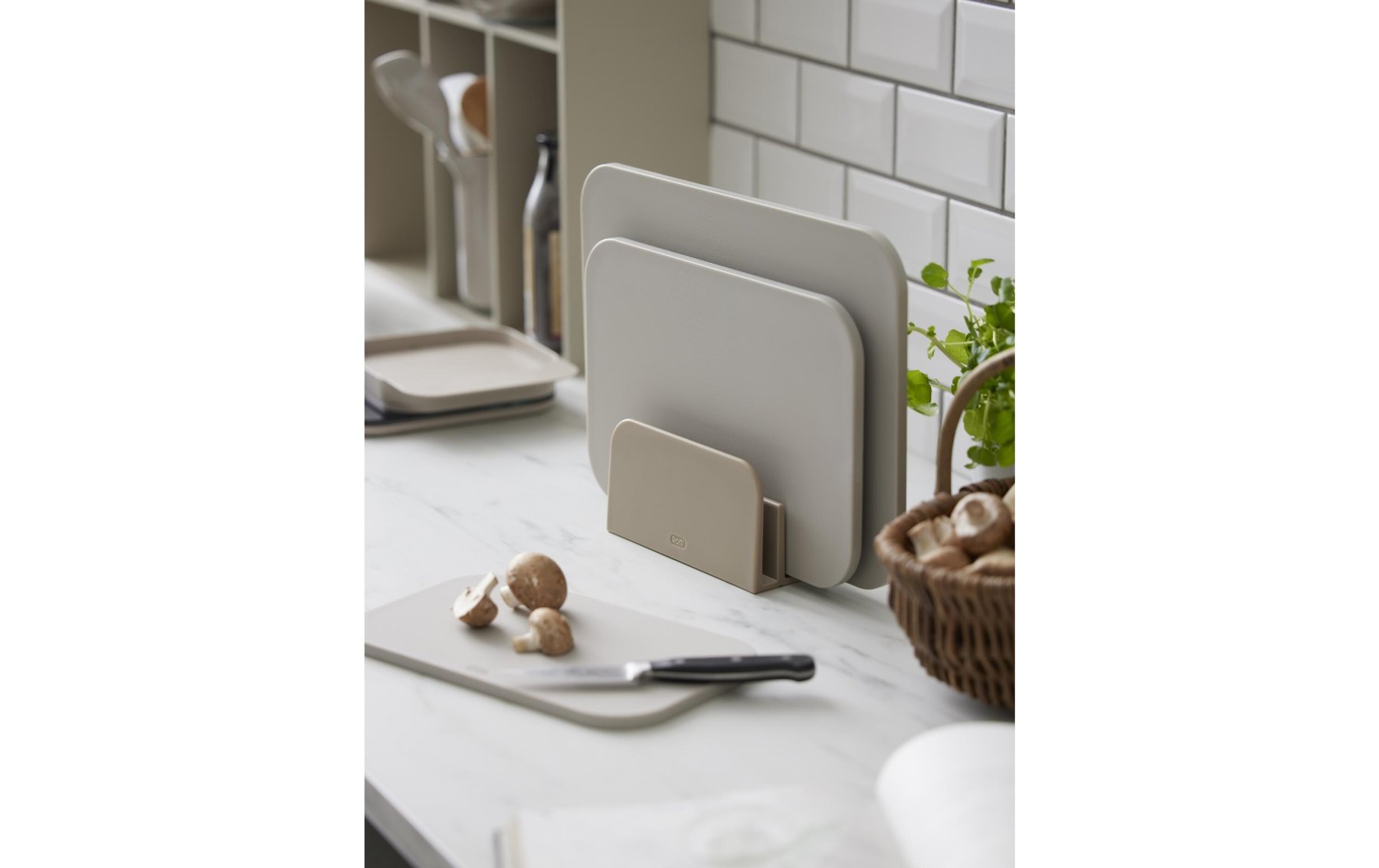 Schneidebrett-Set, Kochbrett, Küchen-Accessoire, Messerhalter, Beilagenhalter