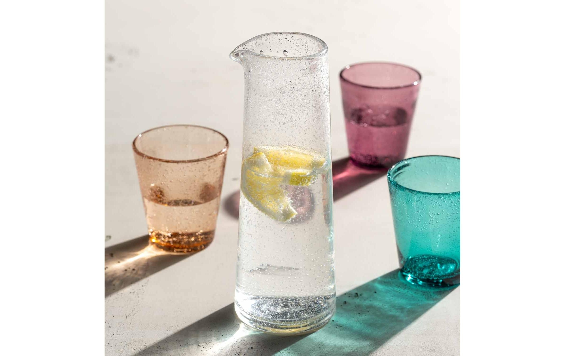 Kanne, Glas, Getränk, Limonade