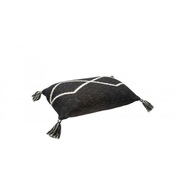 Knitted Cushion Oasis Black