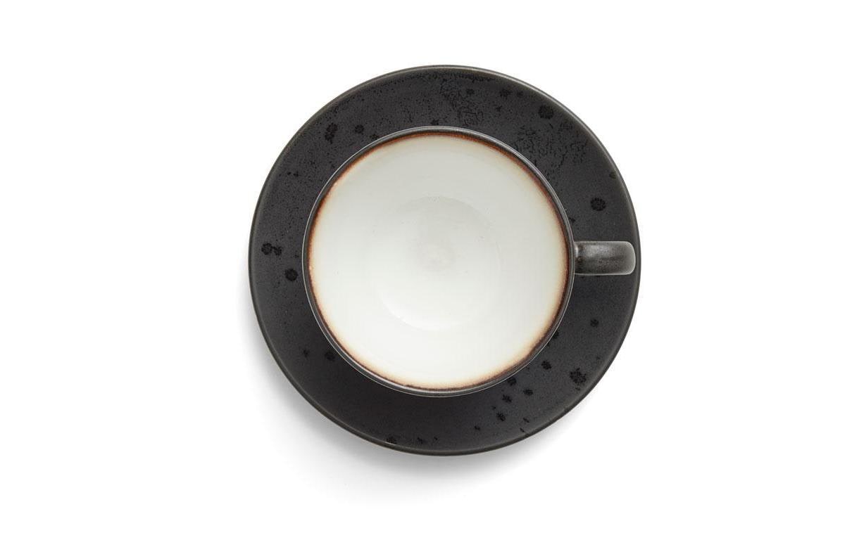 Kaffee, Tasse, Becher, Schwarz, riffelung