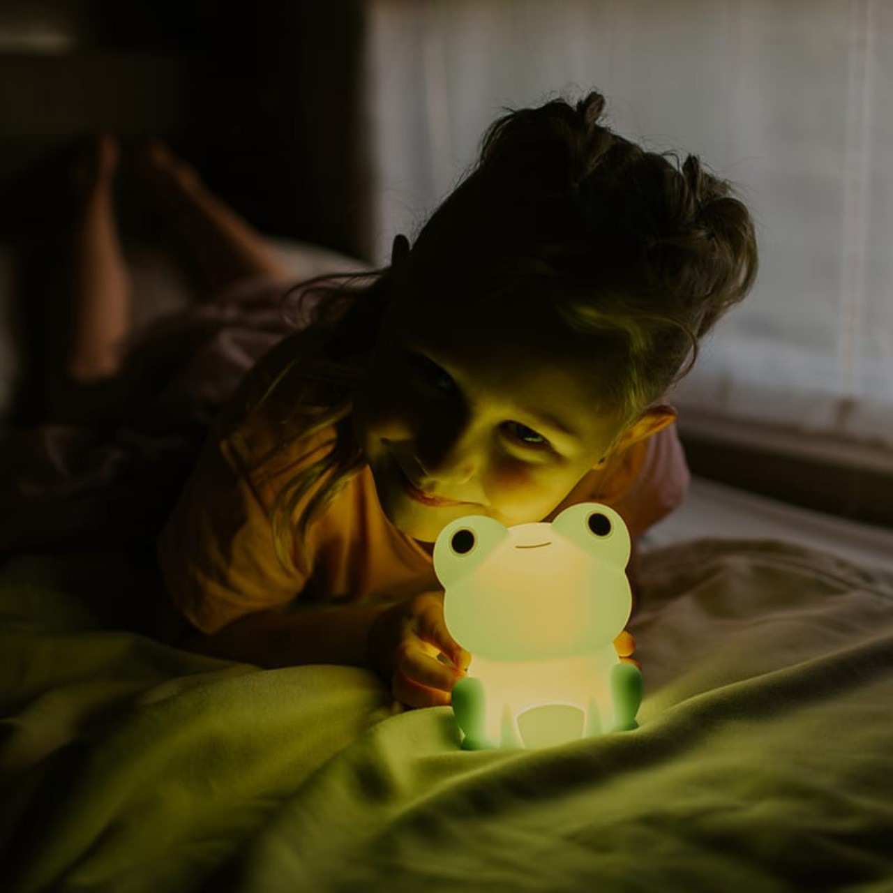 Kinderlampe, Nachtlicht, Frosch, grün, Babyzimmer