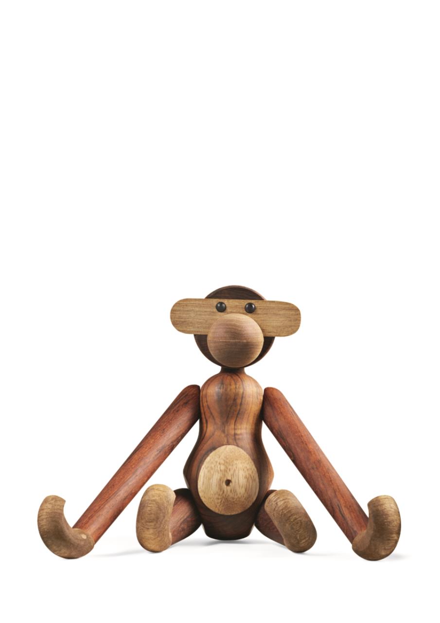 Affe mittel, 28cm, Teak/Limba Affe mittel, 28cm, Teak/Limba