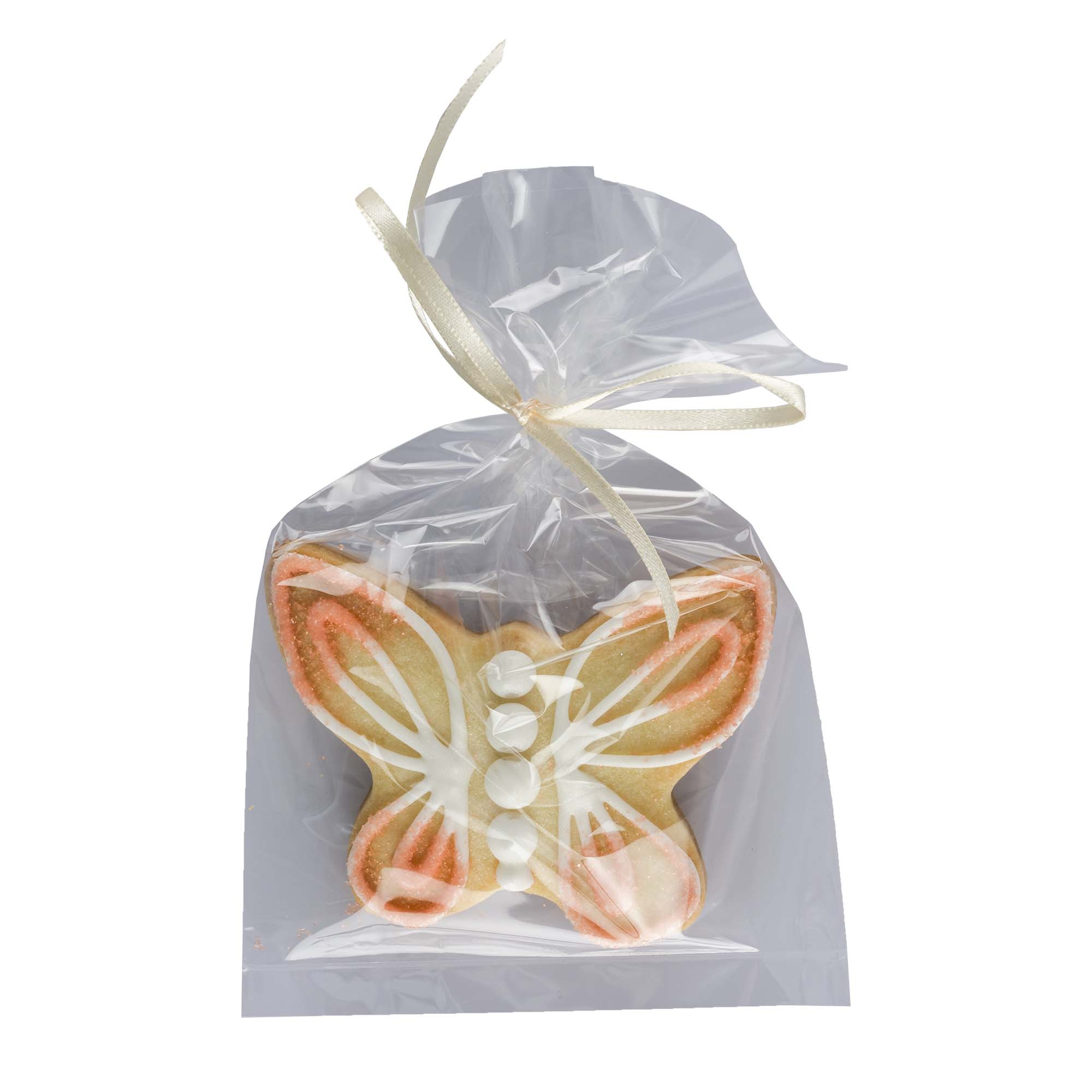 Cookie Schmetterling mit Streussel dekoriert, 20g