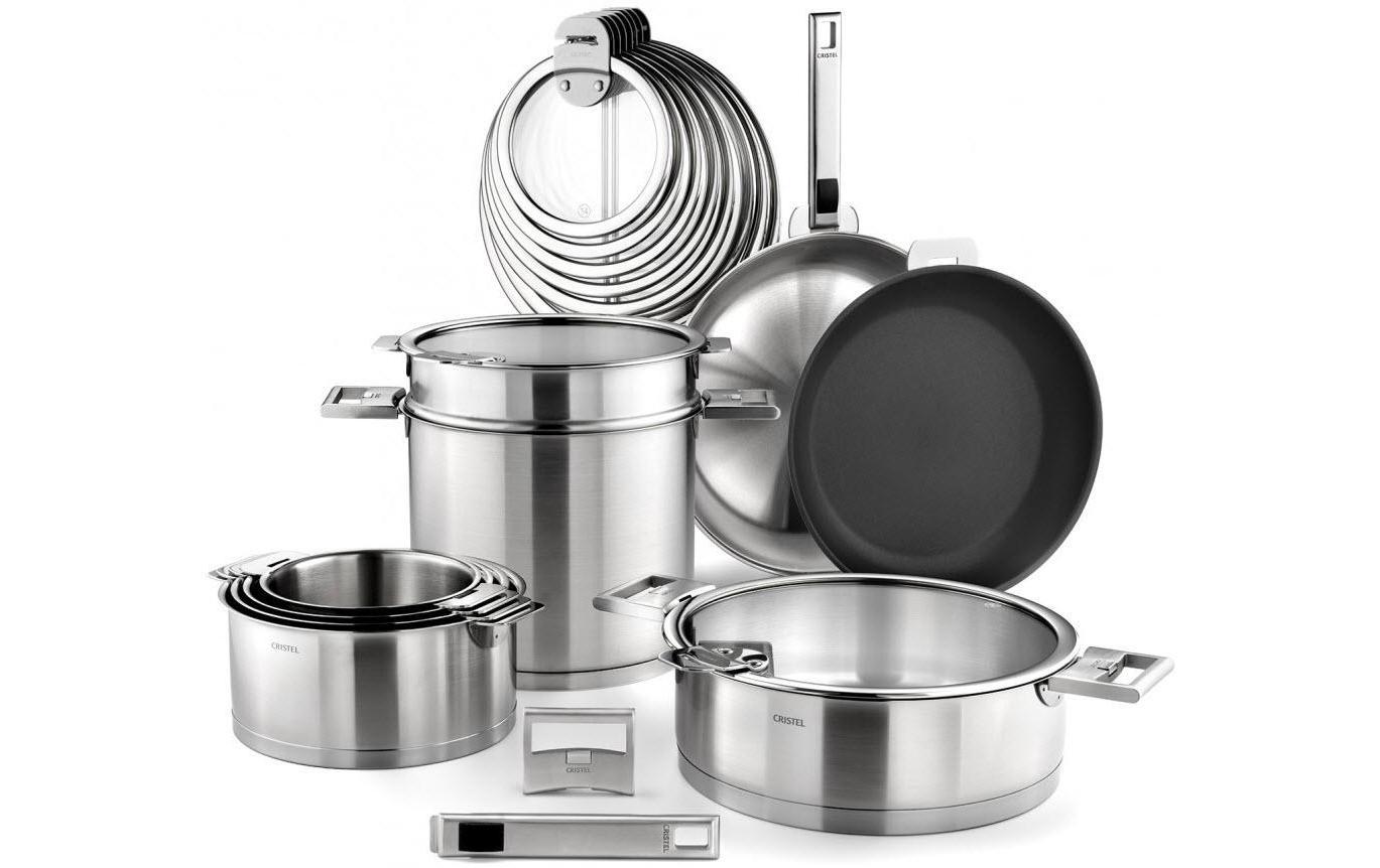 Cristel Topf 4er Set Strate, Ø14/16/18/20cm