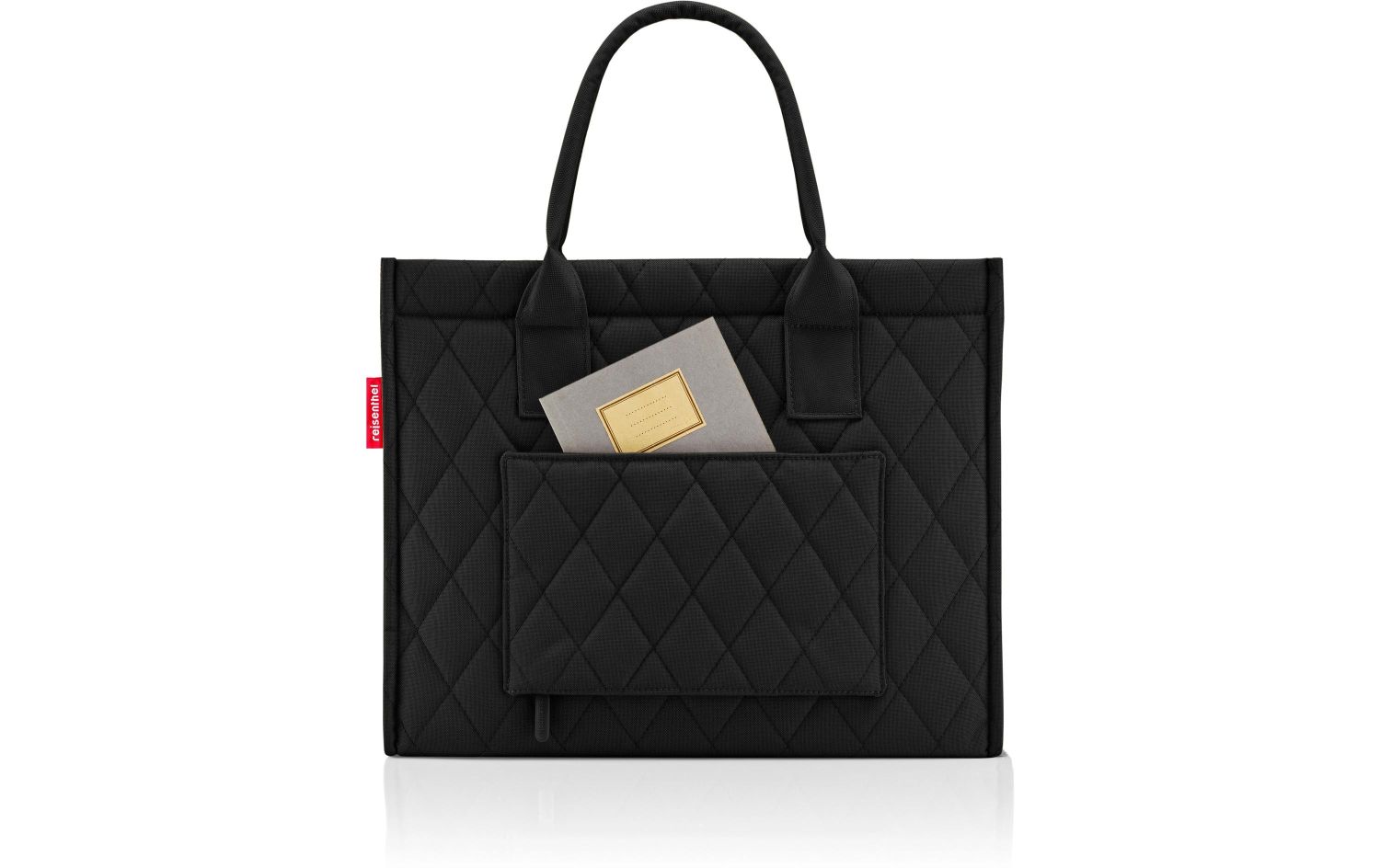 handtasche, gequiltet, schwarz, tote, tasche