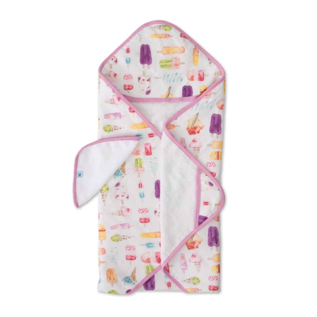 Hooded Towel & Wash Cloth Set -  Brain Freeze