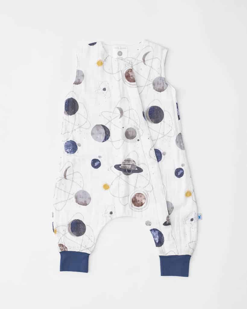 Cotton Muslin Sleep Romper Gr. M - Planetary Cotton Muslin Sleep Romper Gr. M - Planetary