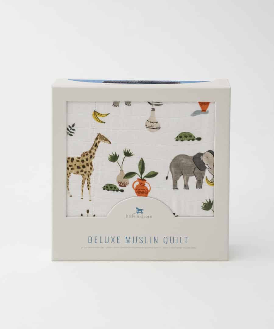 Deluxe Muslin Quilt - Safari Social