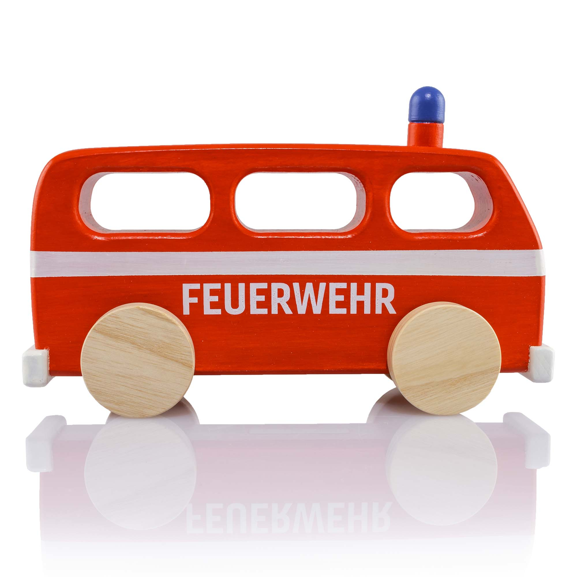Holzspielzeug "Kultbus Feuerwehr" (Heimstätte Wil)