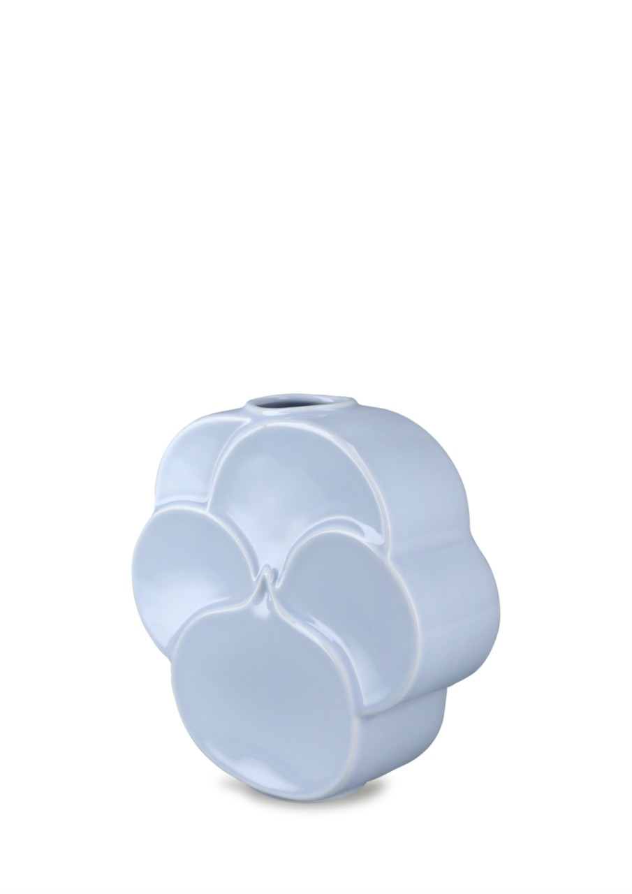 Vase, Blumenvasen, Keramik, Hochglanz, Pastellblau
