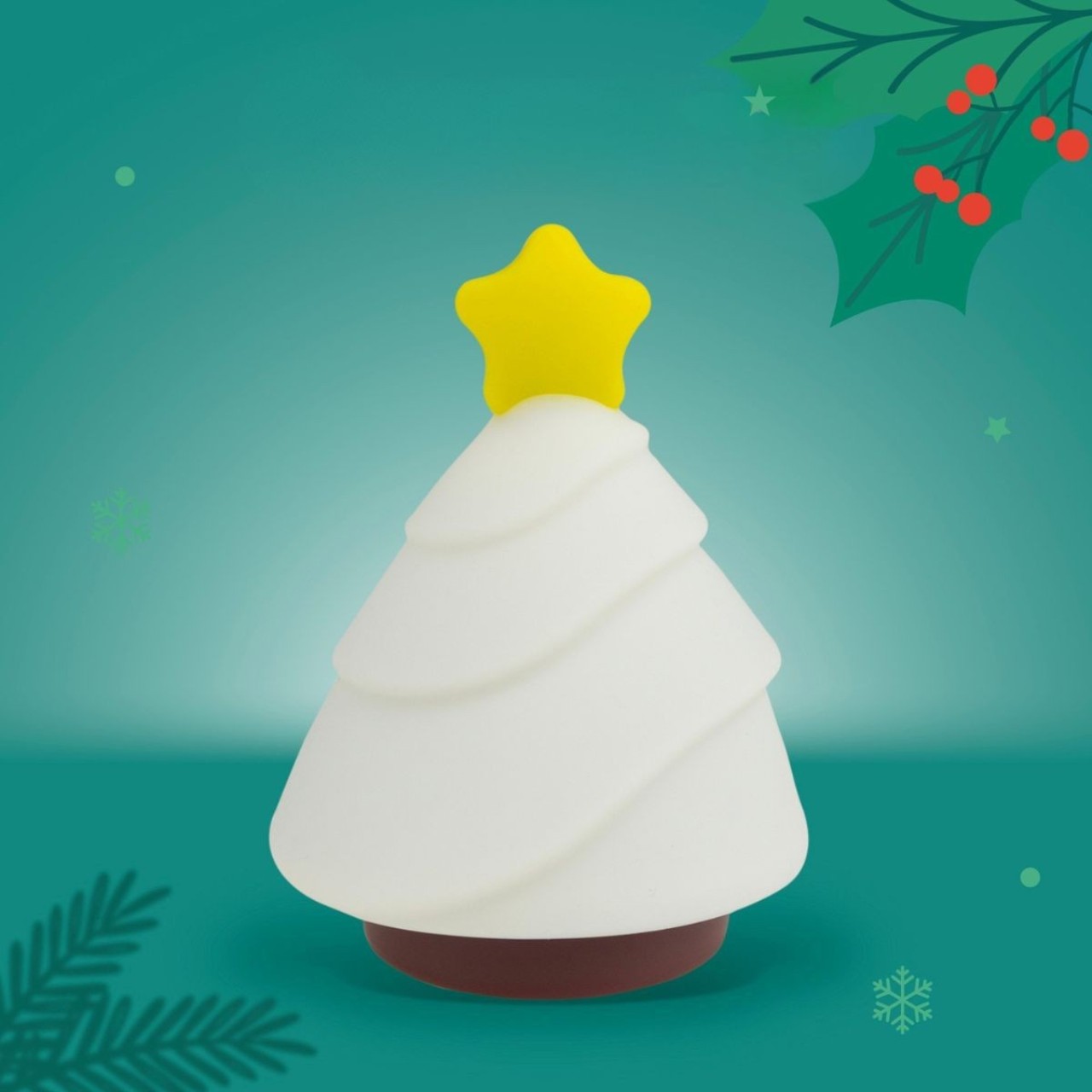 Weihnachtsbaum, Kunststoffbaum, weißer Baum, gelber Stern, weihnachtlicher Dekobaum