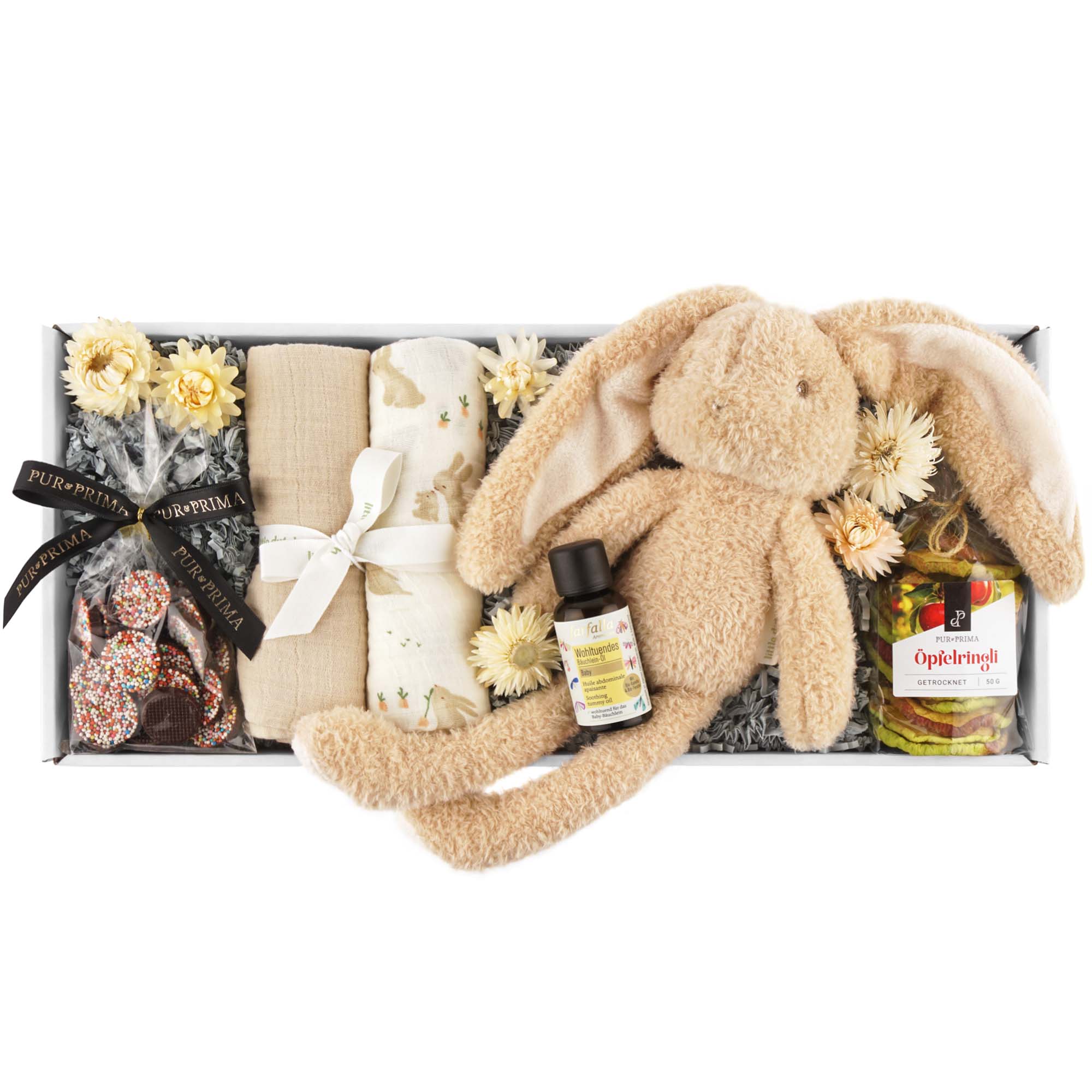 Plüschtier, Hase, Schnullers, Babygeschenk, Kuschelset