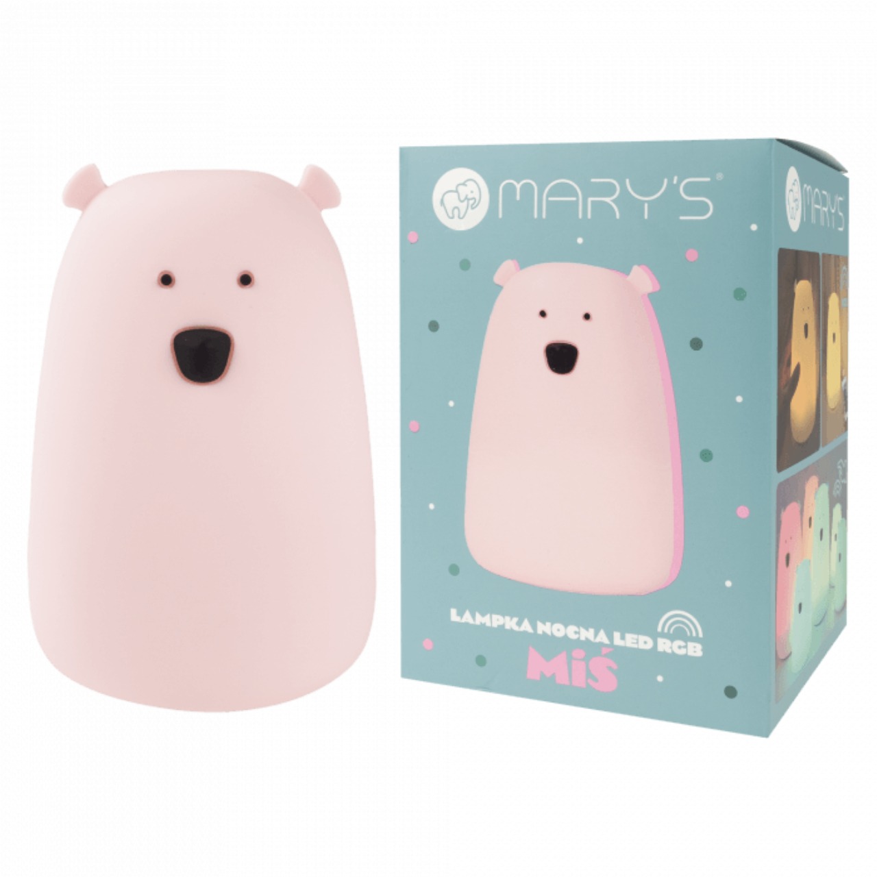 Computerausrüstung, Maus, Bär, Tierwelt, Pillowy Lamp, LED Nachtlicht, Polar Bär, Rosa Lampe, RGB Licht