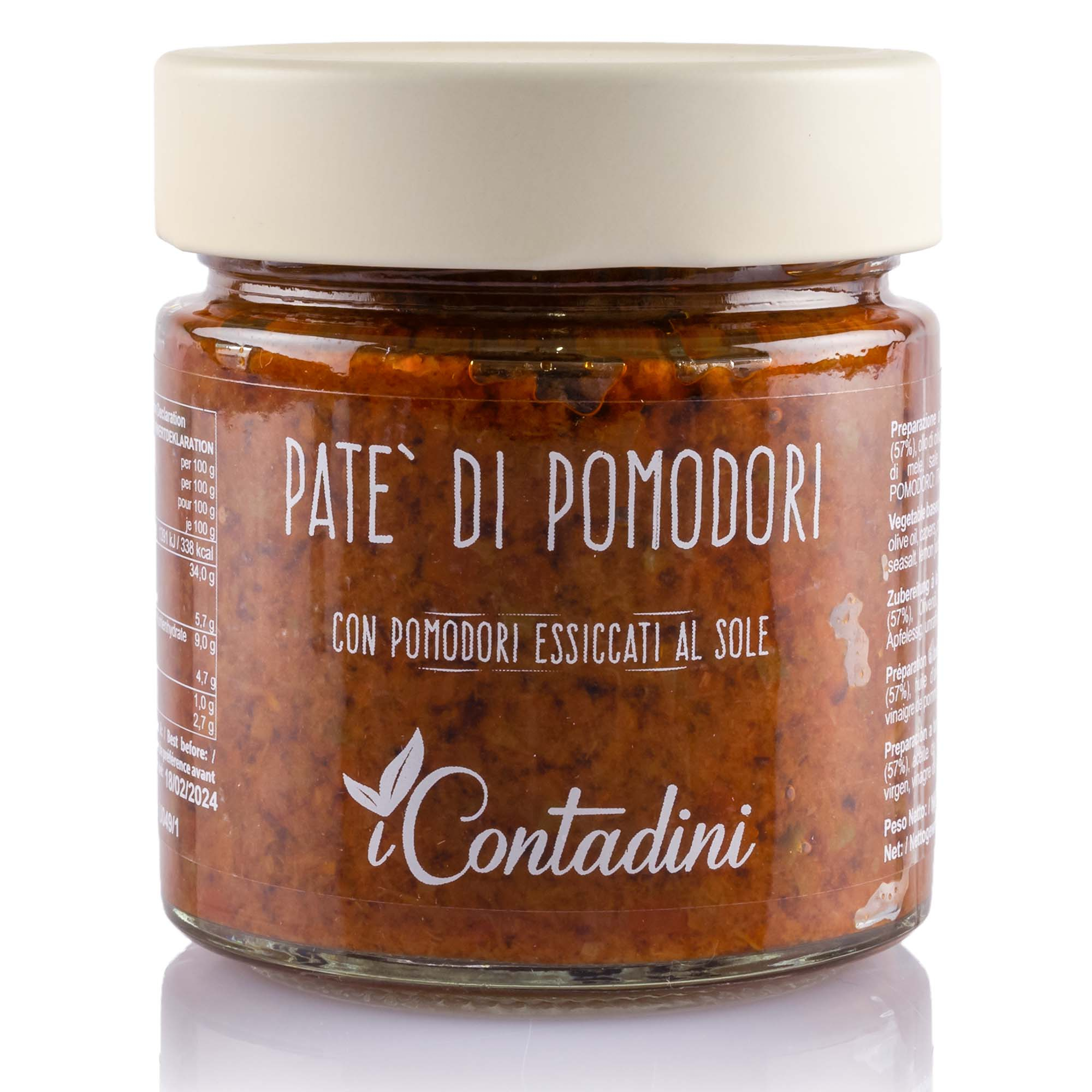 Patè di Pomodori secchi con olio EVO von Contadini, 100g