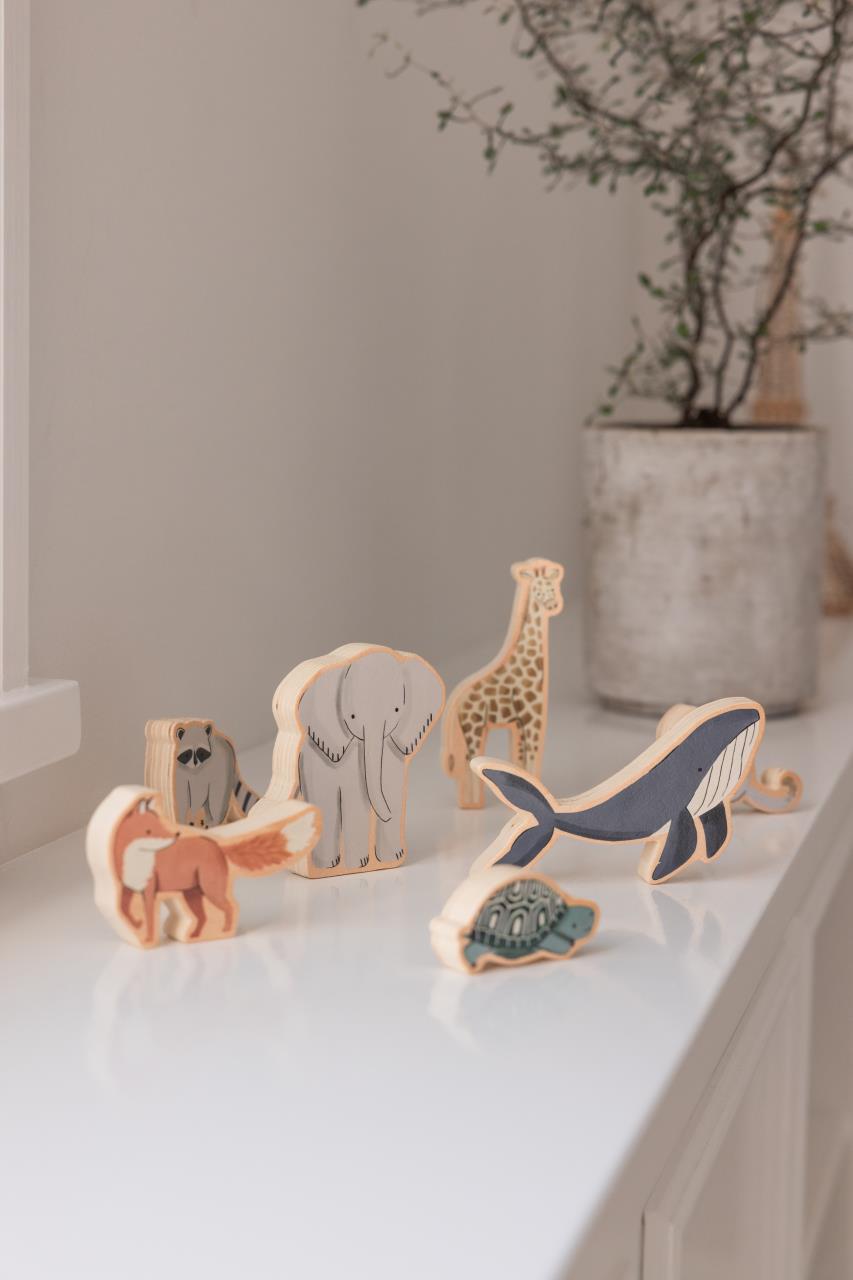 Kräftiges Puzzle, Holz, World of Sebra