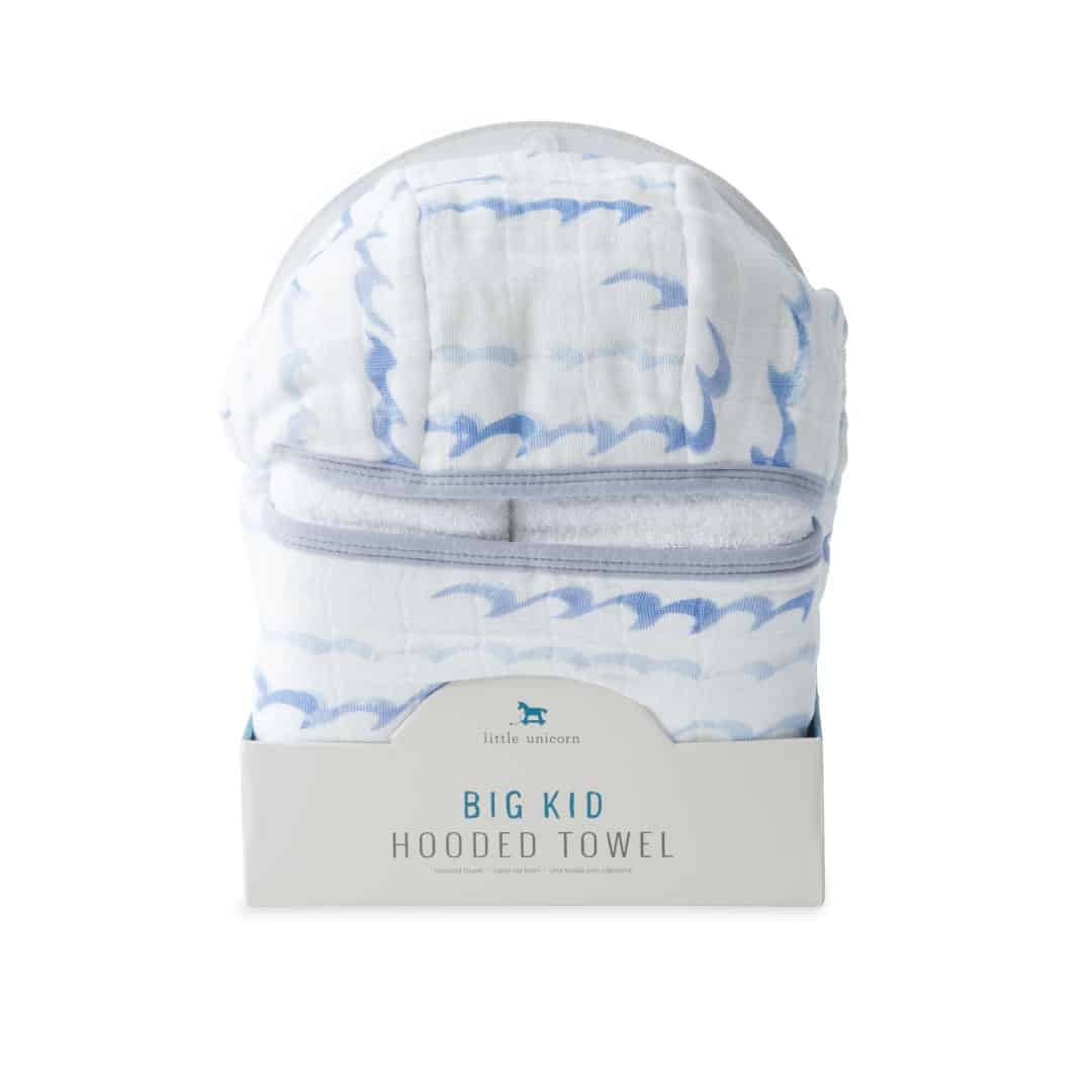 Big Kid Hooded Towel  -  High Tide