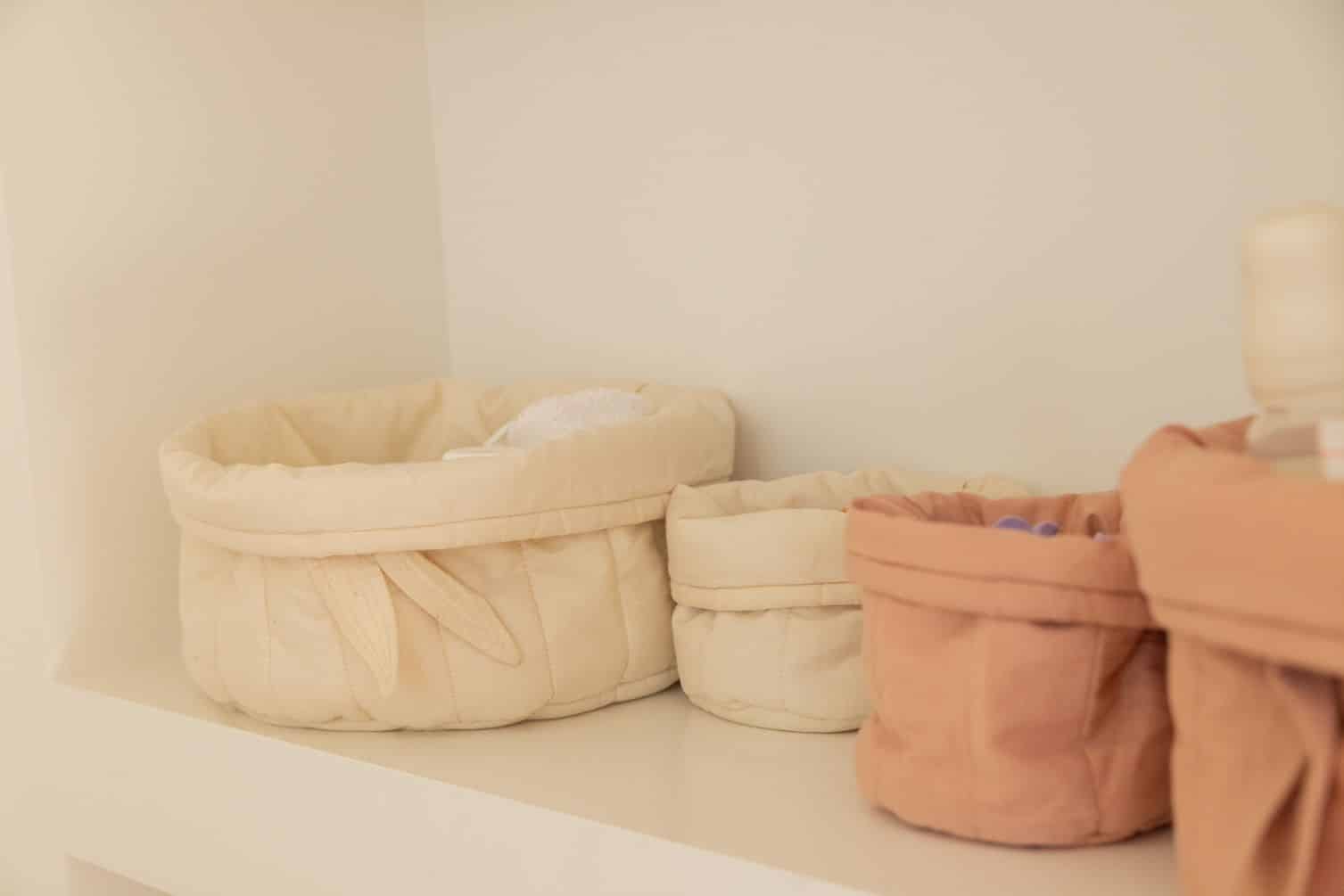 Quilted baskets (2er Set) - Bambie Natural