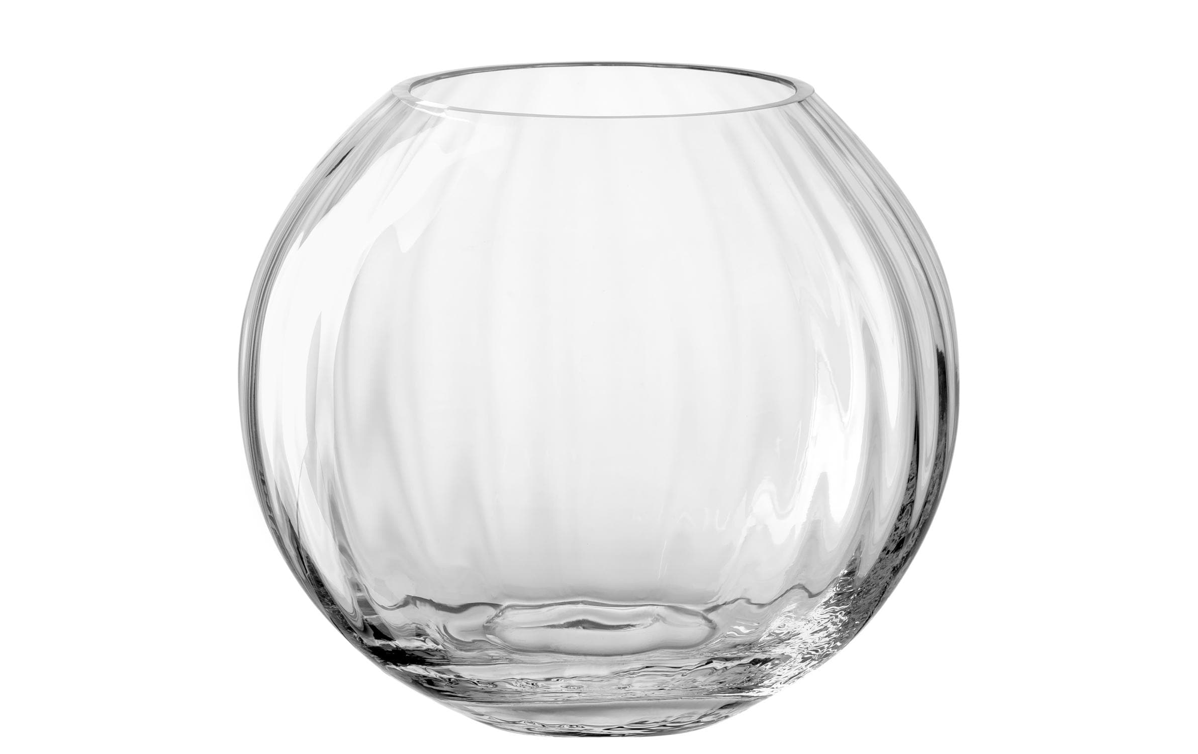 Leonardo Vase Poesia Kugel, 18cm, transparent