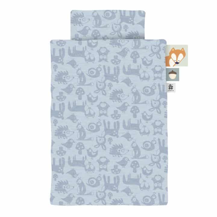 Jersey-Bettwäsche, Baby, Forest, powder blue