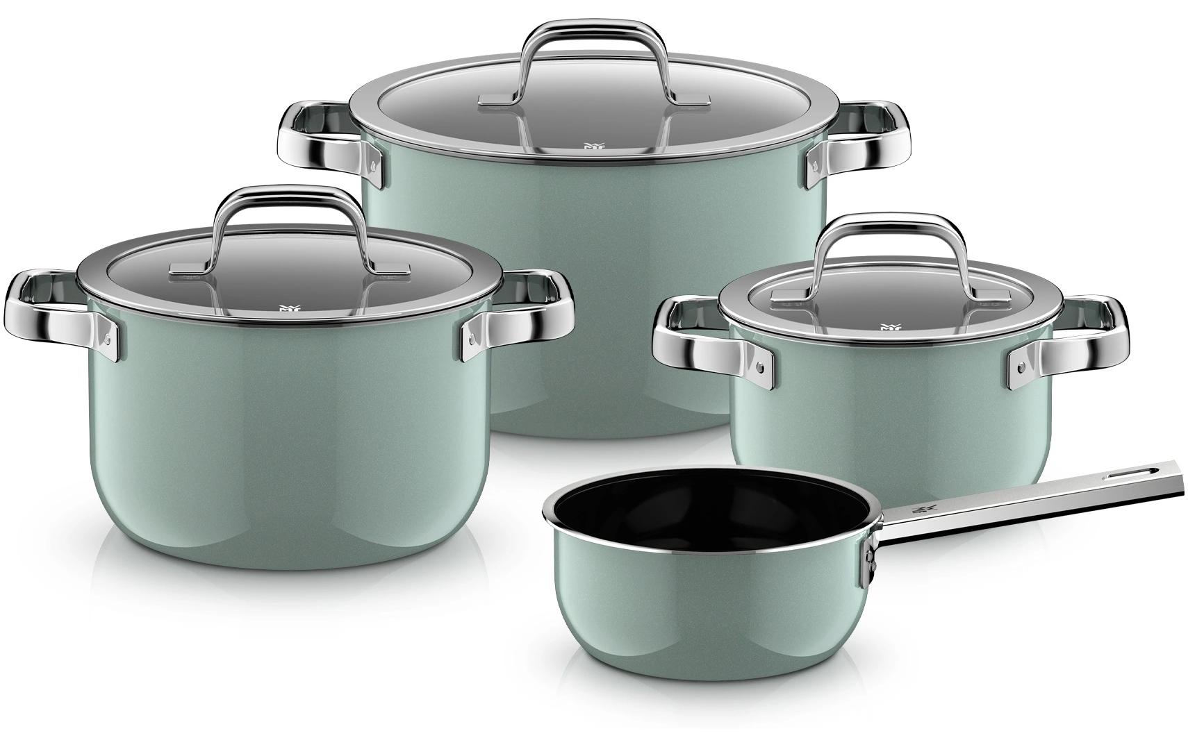 Entdecke das grüne WMF Topfset Fusiontec Mineral Pro