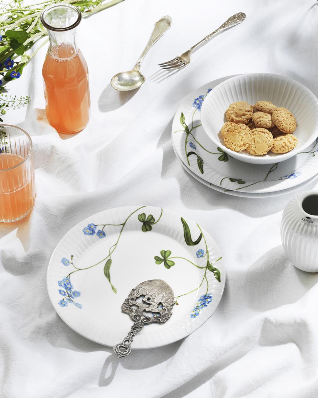 Teller, Brunch, Essen, Präsentation des Essens, Gabel