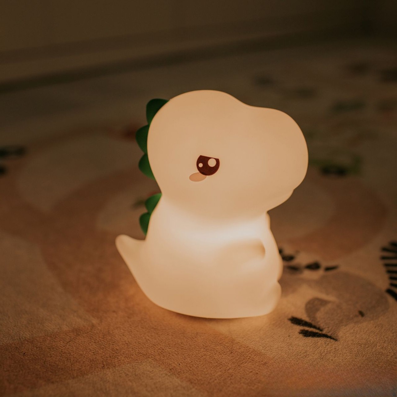 Kinderlampe, Dinosaurier, Nachtlicht, LED, weiß