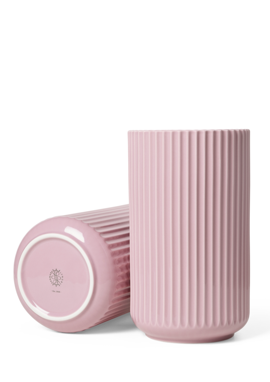 Lyngby Vase, 25cm, Rosa