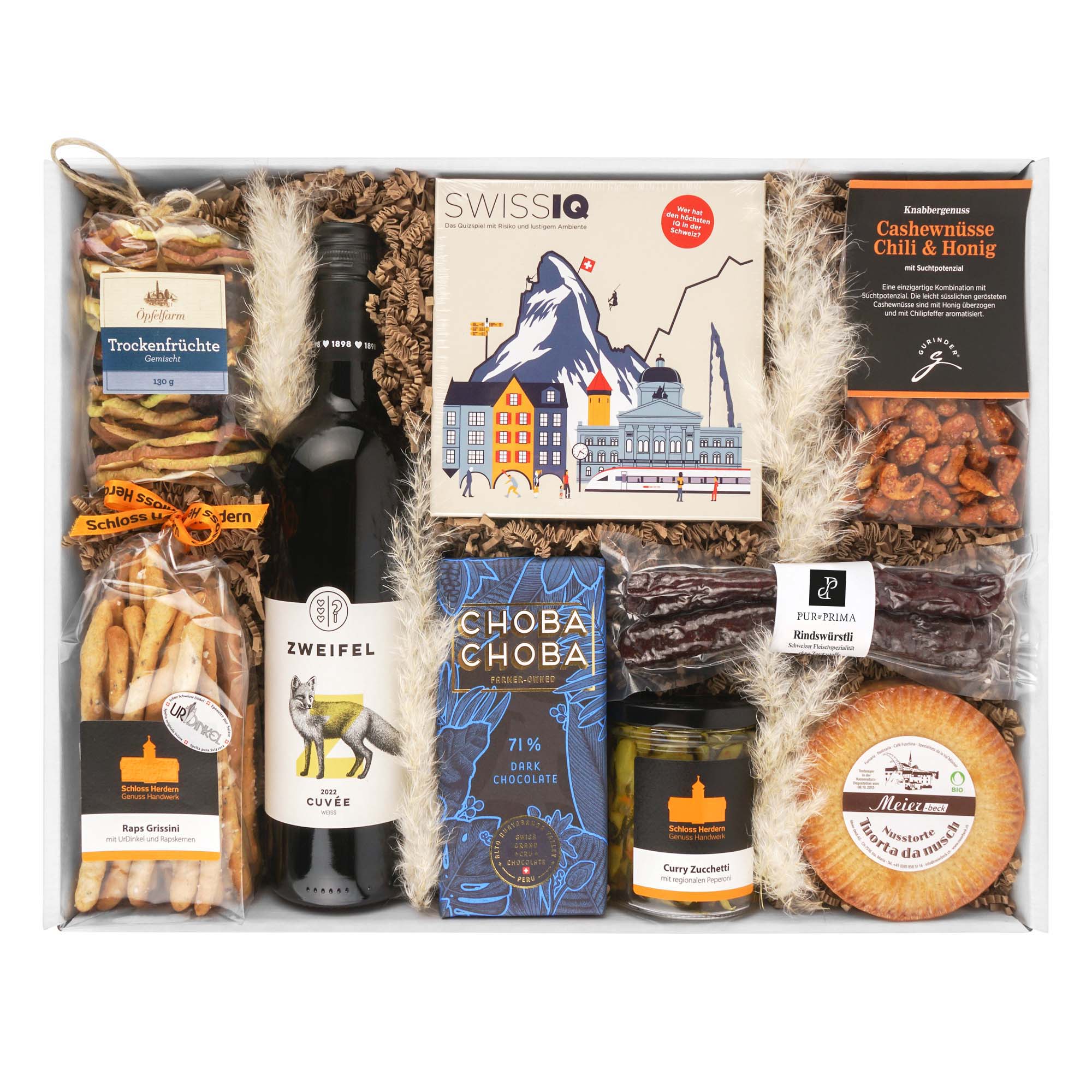 Geschenkkorb "Swiss IQ" Alkohol, Bier, Getränk, Flasche