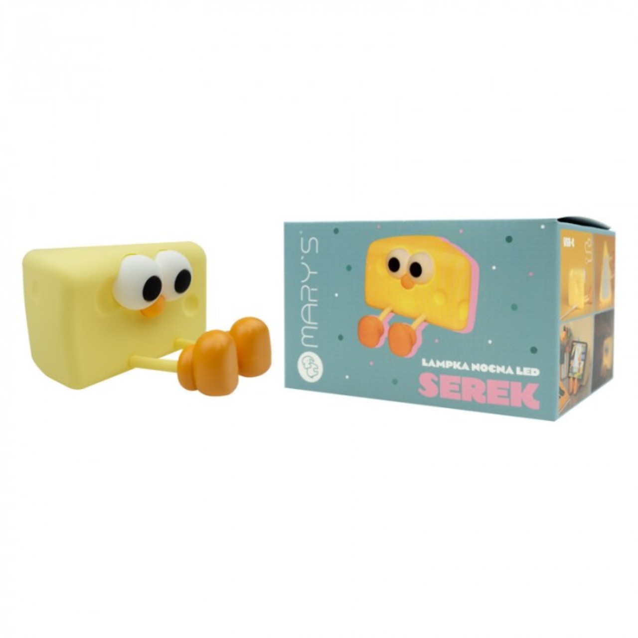 LED-Lampe, Gelb, Kopf-Block, niedlicher Charakter, Serek
