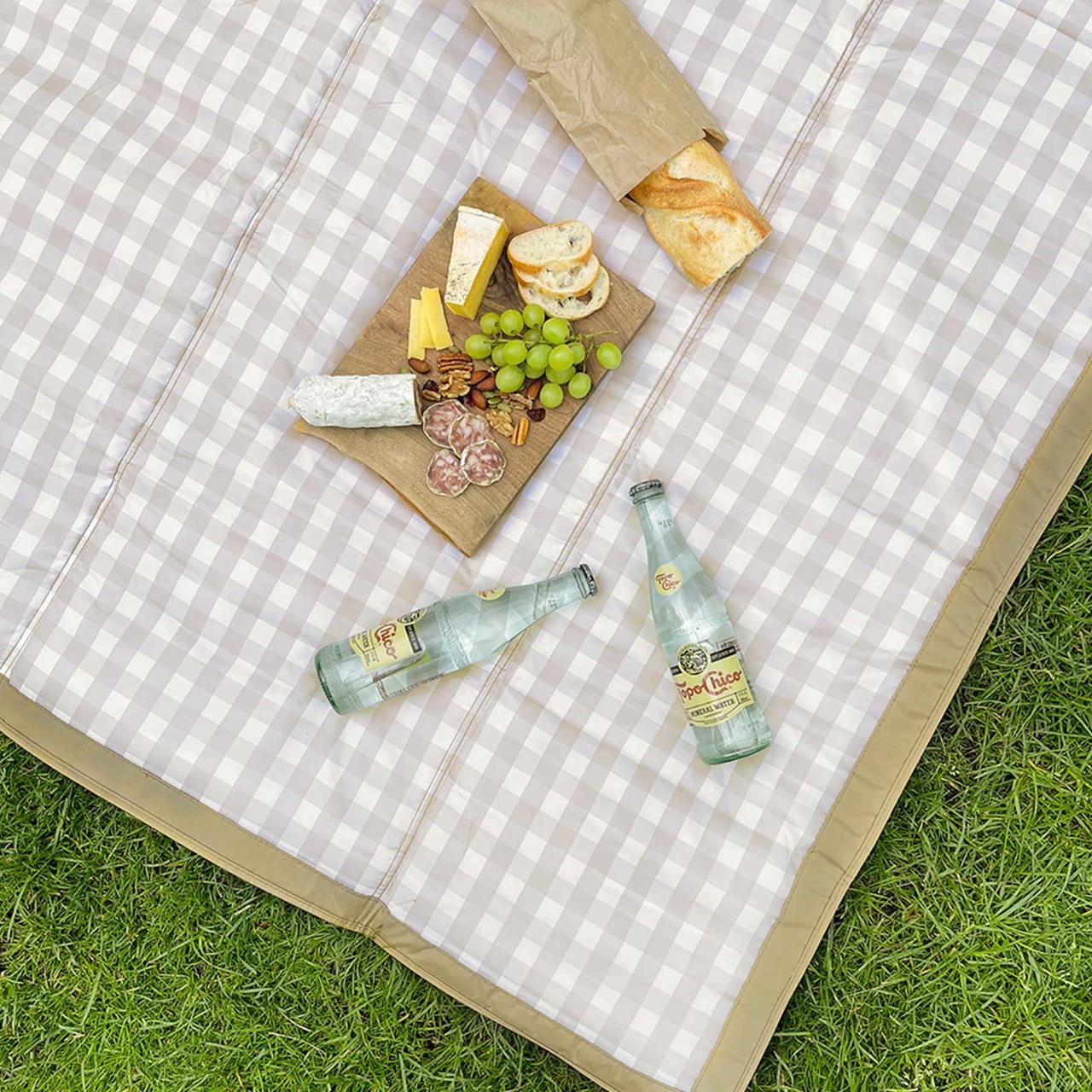 Picknick-Decke Beige Buffalo Check