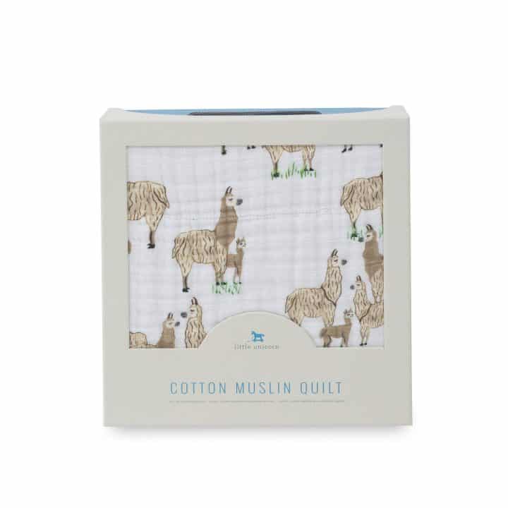 Cotton Muslin Quilt - Llama Cotton Muslin Quilt - Llama