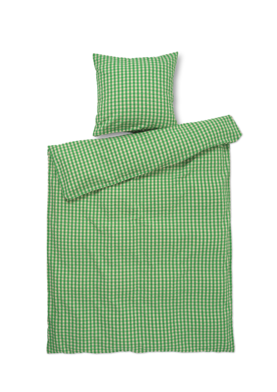Bæk&Bølge Bettwäsche DK, 140x220cm, Grün/Beige