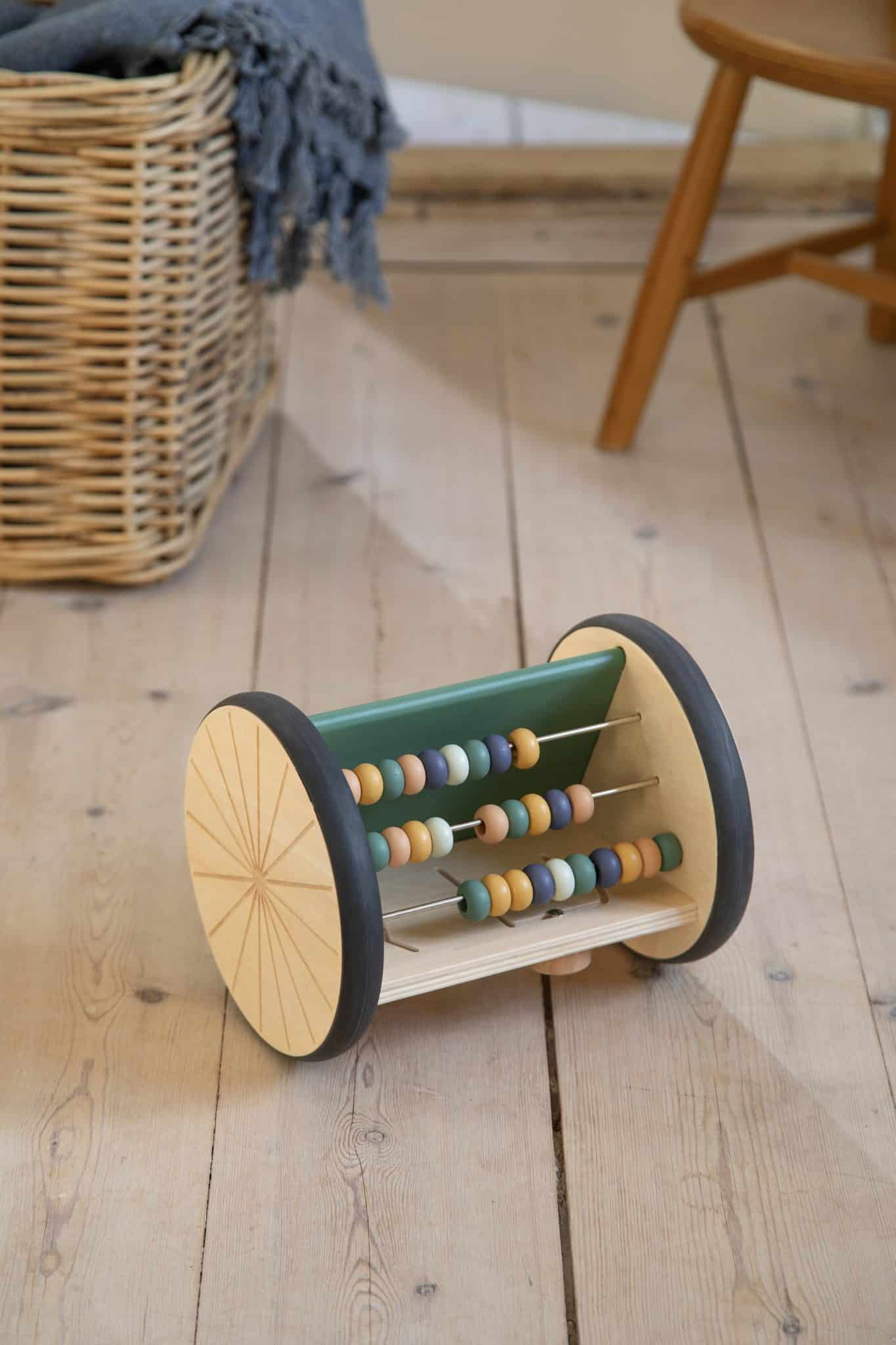 Rollender Aktivitäts-Spiegel aus Holz, Woodland Rollender Aktivitäts-Spiegel aus Holz, Woodland