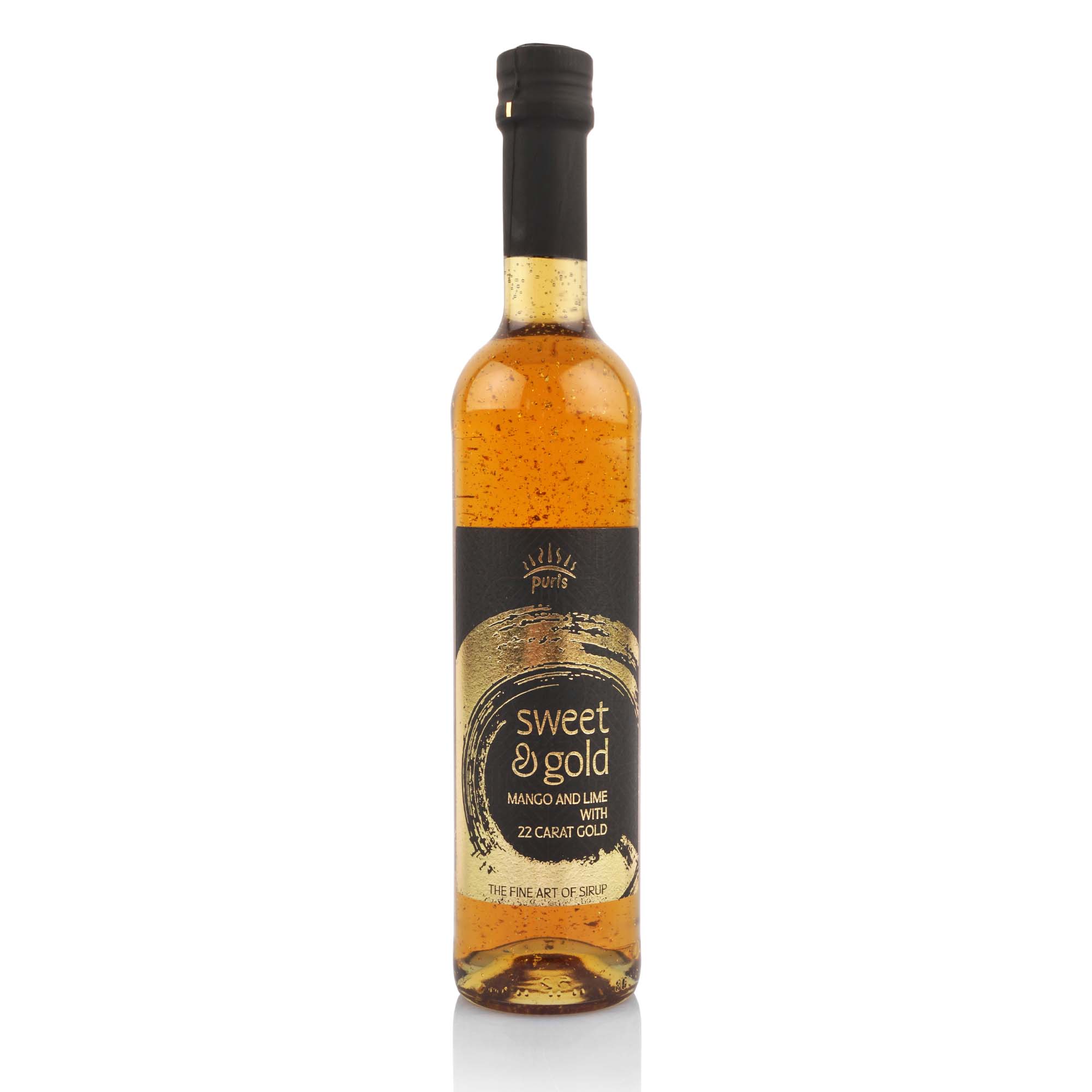 Sirup Sweet & Gold mit 22 Karat Blattgold, 50cl