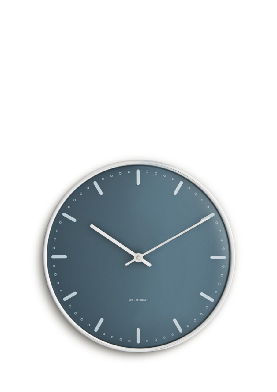 uhr, wanduhr, blau, minimalistisch, modern