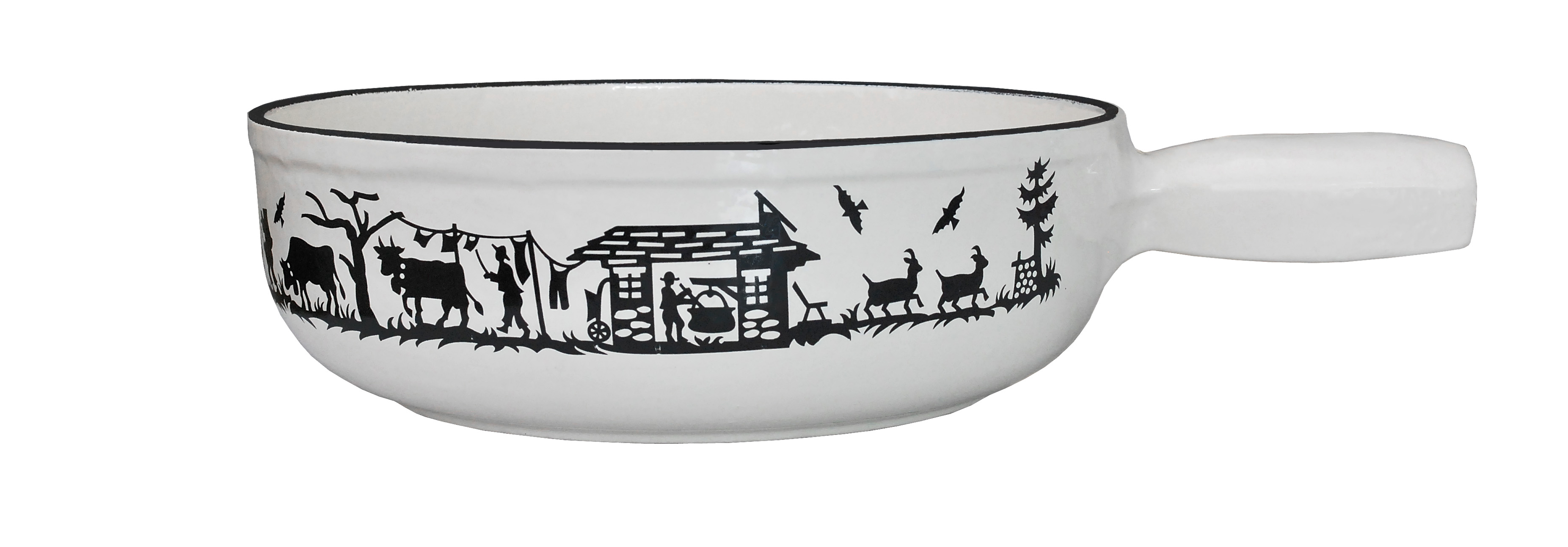 Alpes Caquelon Guss weiss Ø  21 cm