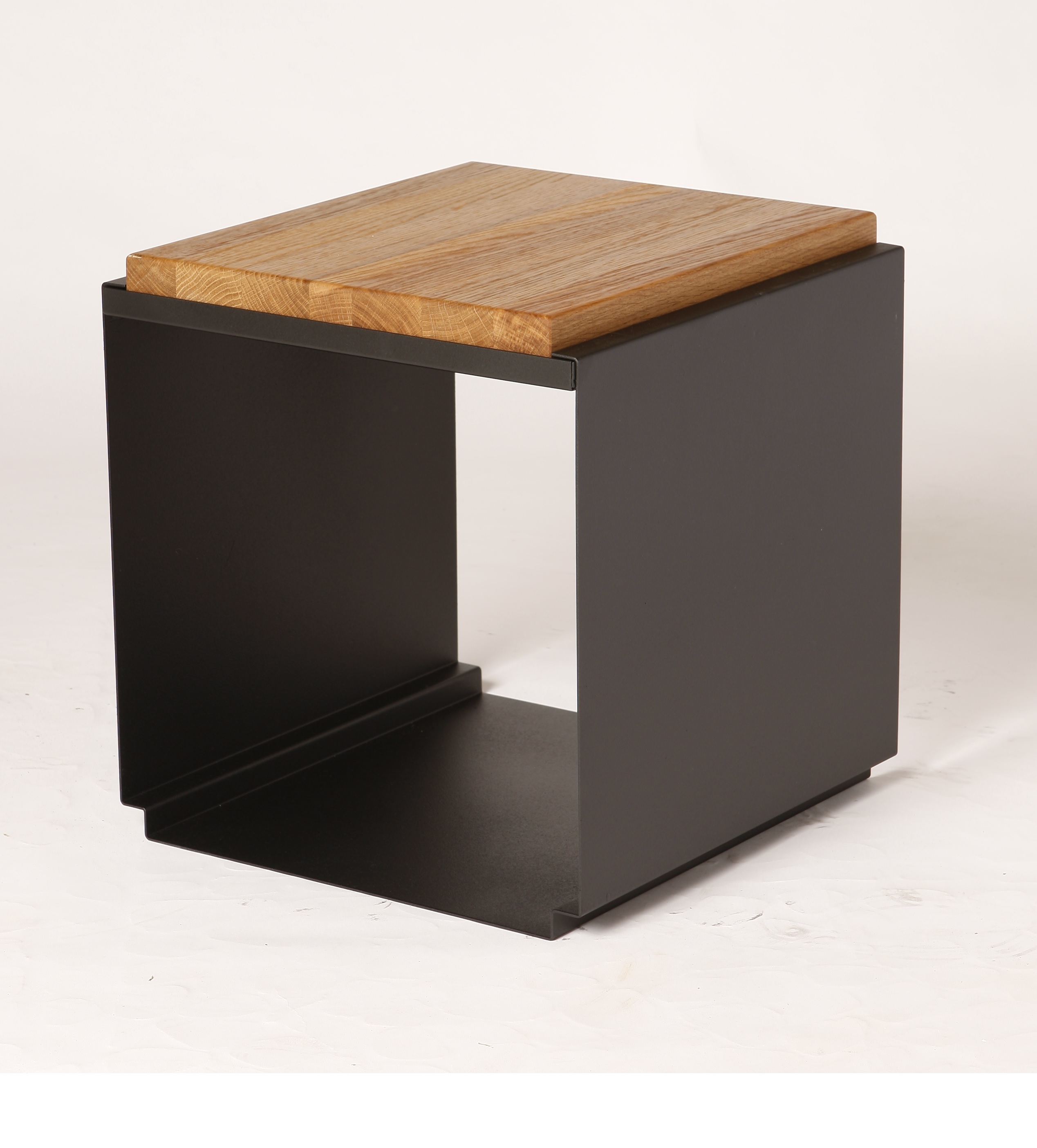 Quadratischer Hocker schwarz