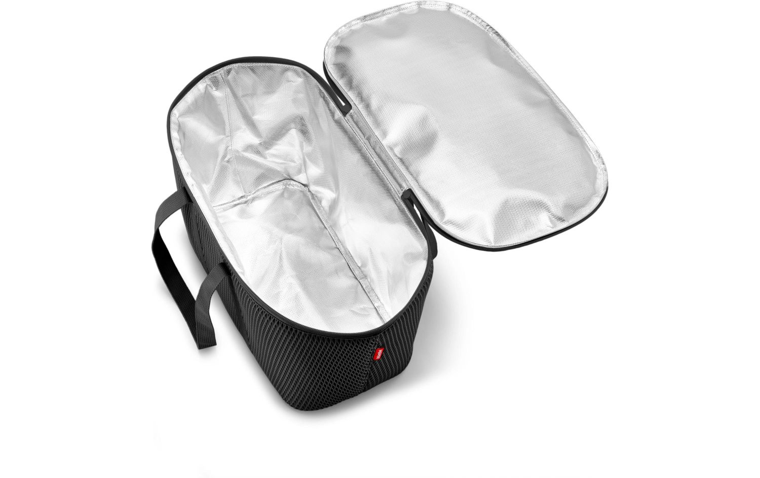 Kühltasche, Isoliertasche, Mesh-Äußeres, Tragetasche, Silber innen