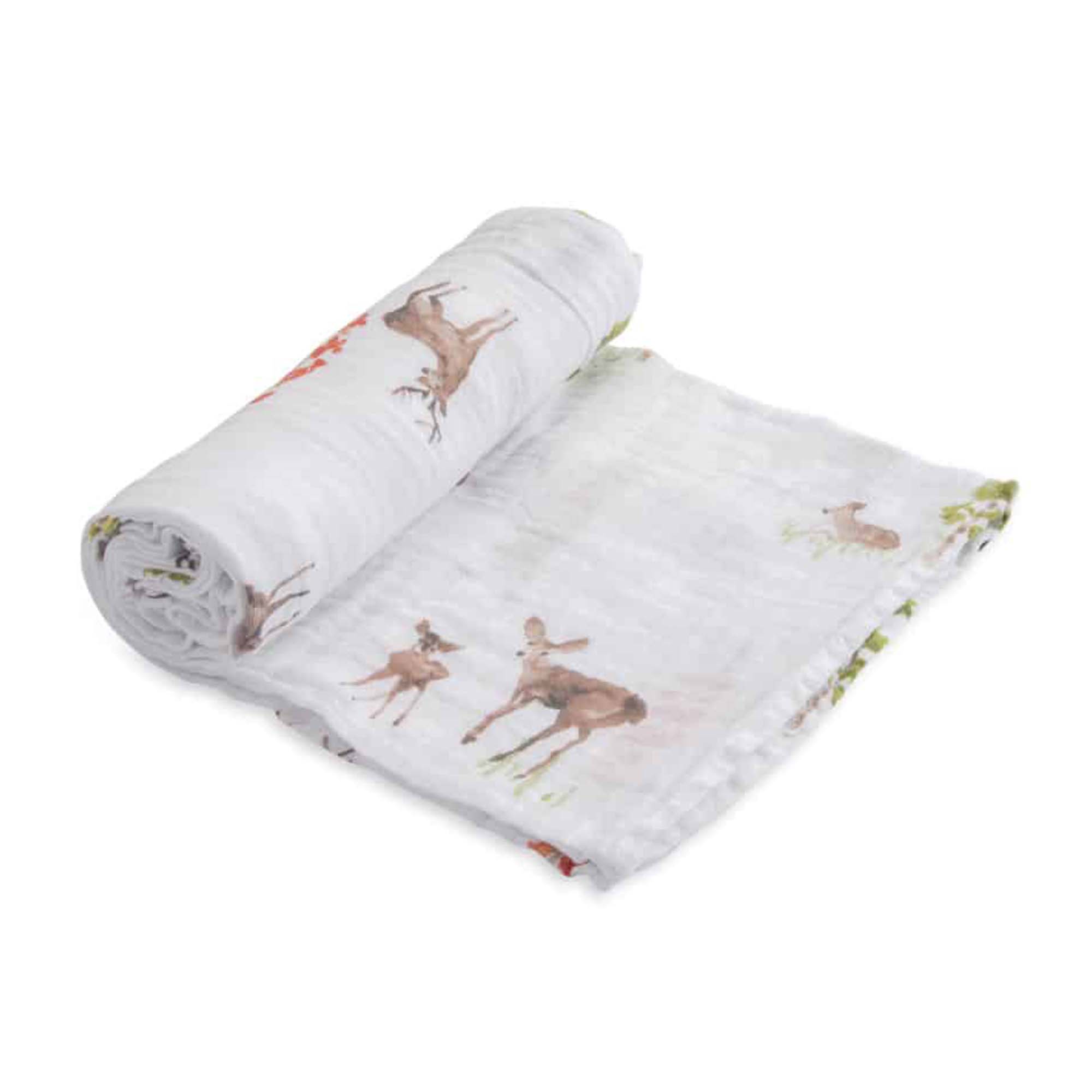 Cotton Muslin Swaddle Single – Oh Deer! Cotton Muslin Swaddle Single – Oh Deer!