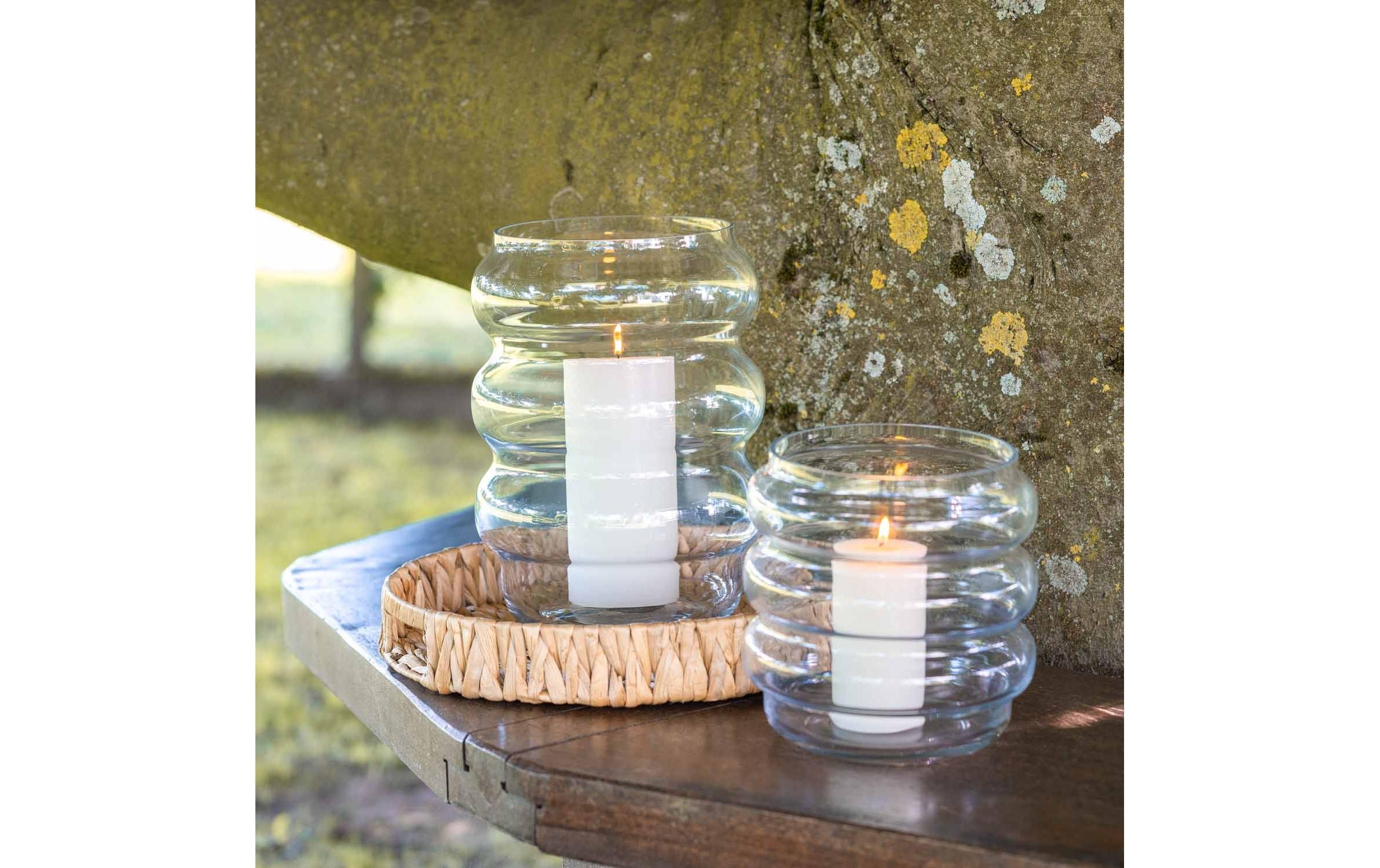 Krug, Kerze, Einmachglas