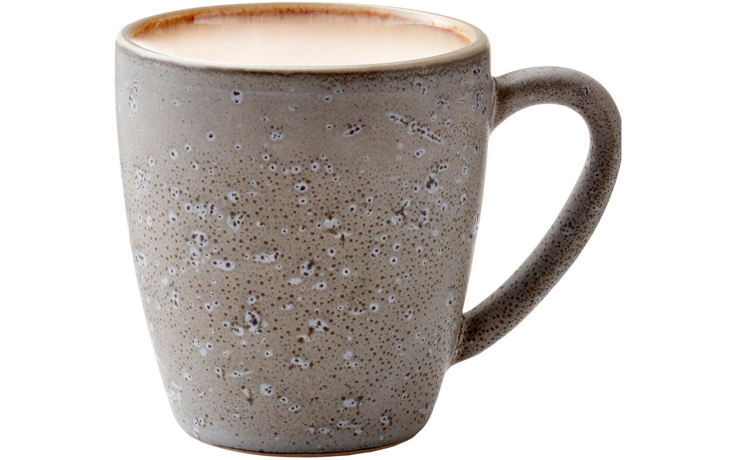 Keramikbecher, Tasse, Becher, Steinzeug, braun-grau glaze